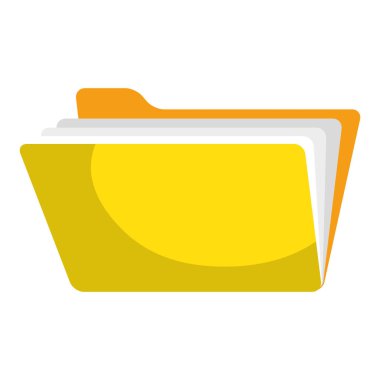 Belgeler klasörünü izole simgesi