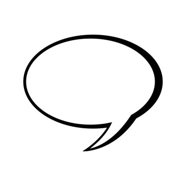 konuşma balonu mesaj pop sanat izole simgesinin