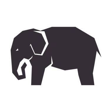 büyük fil hayvan izole