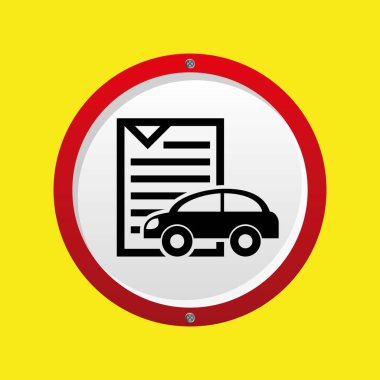 sigorta araba İlkesi kağıt simgesi