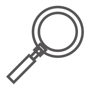 büyüteç izole edilmiş simge ara