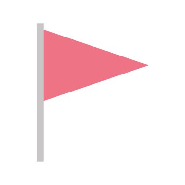 bayrak işaretçi izole simgesi