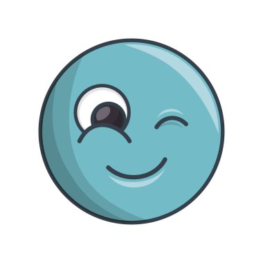 yüz daire surat kawaii stili