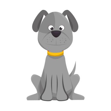 sevimli köpek maskot simgesi