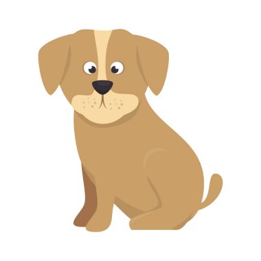 sevimli köpek maskot simgesi