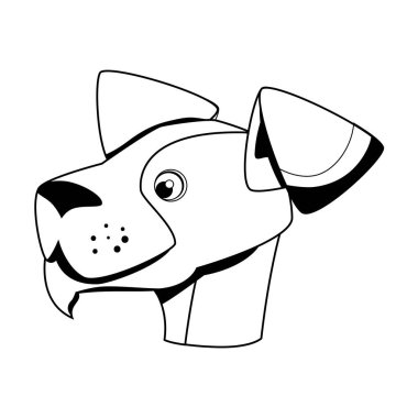 sevimli köpek maskot simgesi