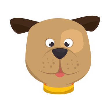 sevimli köpek maskot simgesi