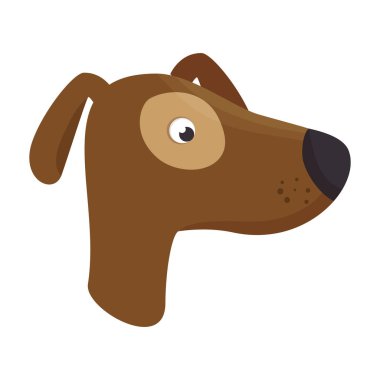 sevimli köpek maskot simgesi