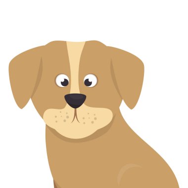 sevimli köpek maskot simgesi