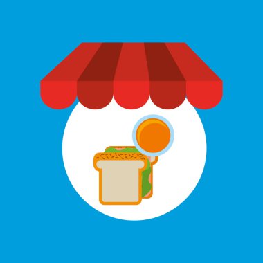 alışveriş online sandviç turuncu