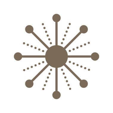 kar tanesi dekorasyon Noel simgesi