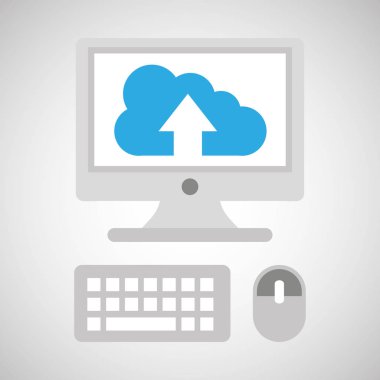 bilgisayar ağ masaüstü bulut yukarı doğru