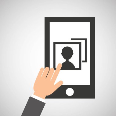 Ağ smartphone dijital görüntü