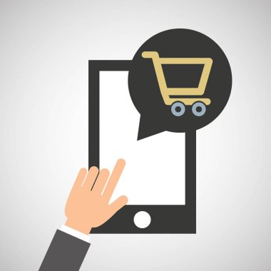 Smartphone uygulaması satın Pazar online sosyal medya simge