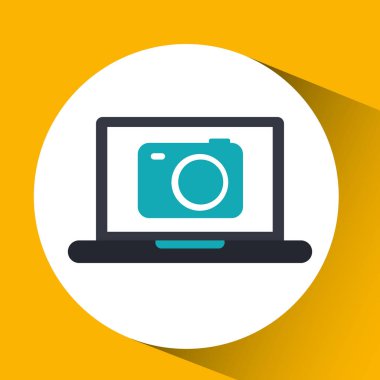 kamera sosyal medya sanal simgesi bulut