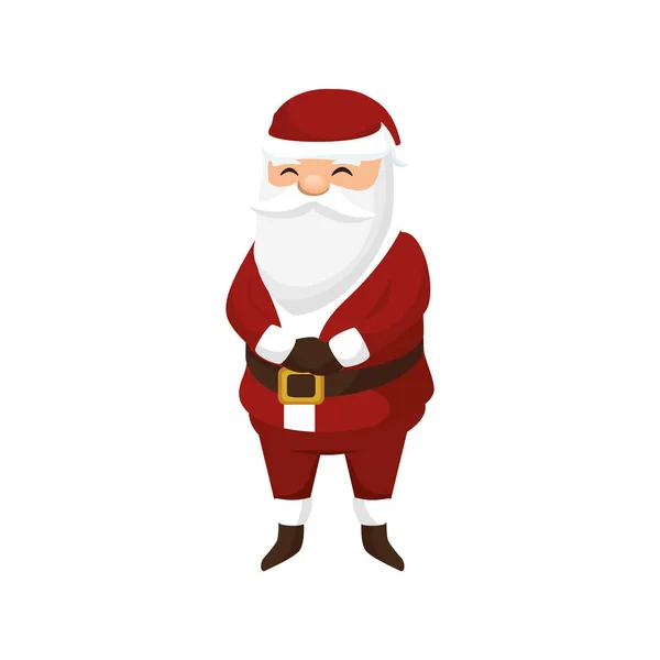 Santa claus caractère style kawaii — Image vectorielle