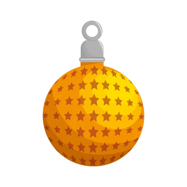 Щаслива Різдвяна кулькова листівка — стоковий вектор
