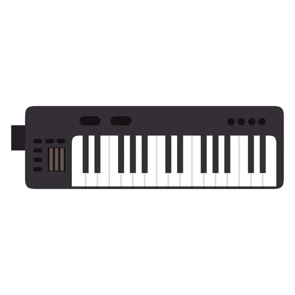 Instrumento de piano ícone musical — Vetor de Stock