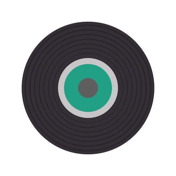 Vinyl izolované ikonu Hudba — Stockový vektor