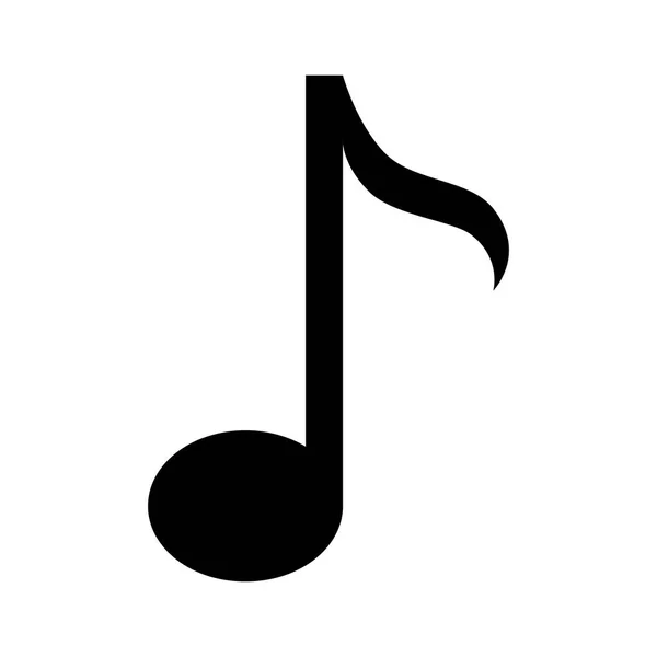 Music note isolated icon — Stock Vector