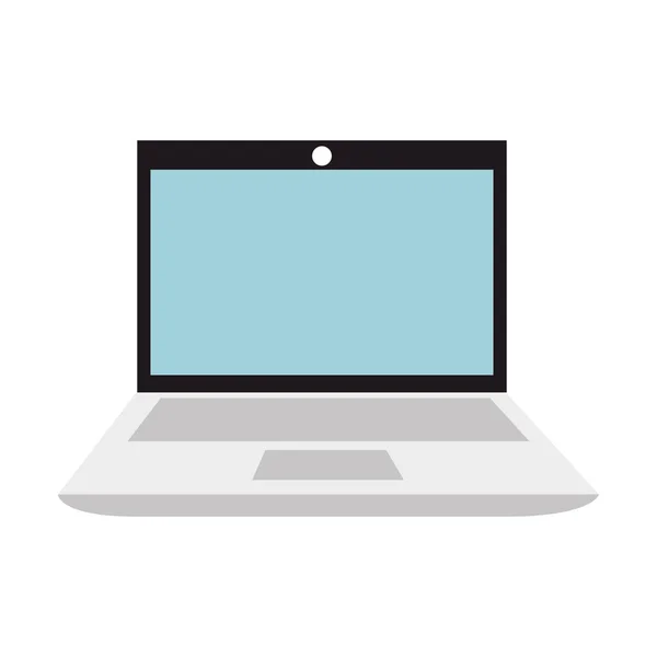 Laptop ícone isolado computador —  Vetores de Stock