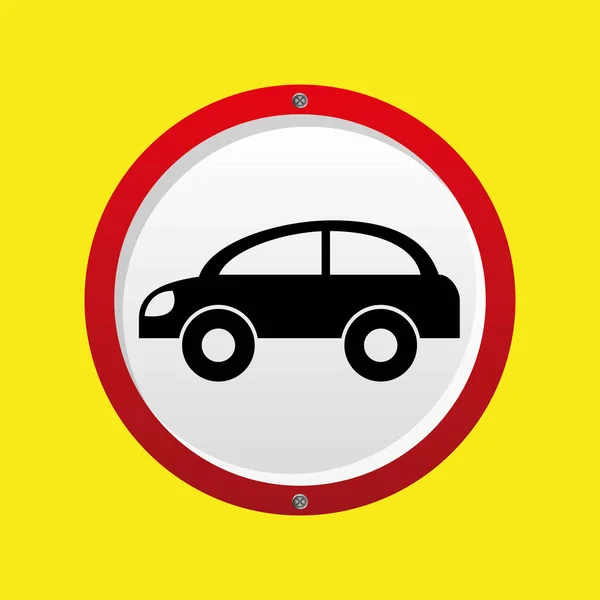 Ikona ochrany pojištění vozu — Stockový vektor