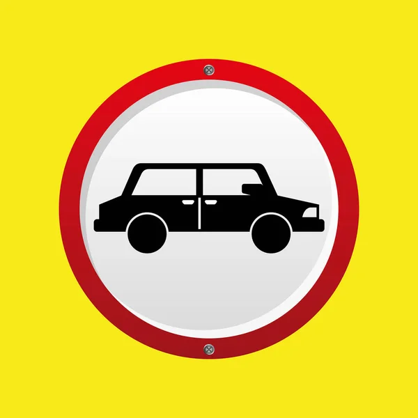 Concepto de coche seguro guardar icono del coche — Vector de stock