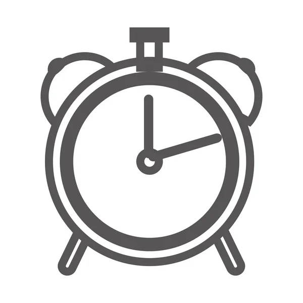 Reloj despertador icono aislado — Archivo Imágenes Vectoriales