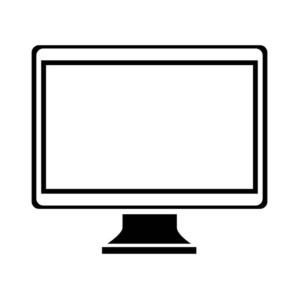 Monitor icona del computer desktop — Vettoriale Stock
