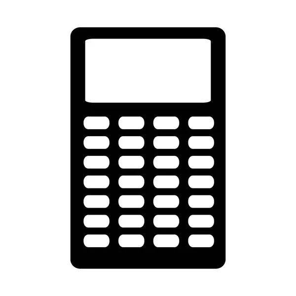 Calculatrice mathématiques icône isolée — Image vectorielle