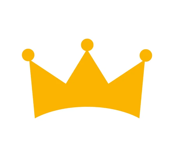 Crown queen isolated icon — Stock Vector