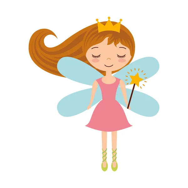 Schattig Fairy Godmother karakter — Stockvector