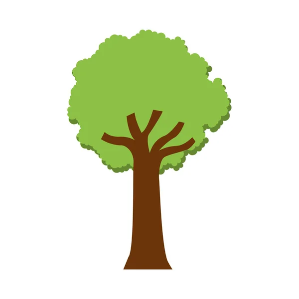 Изолированная иконка дерева — стоковый вектор