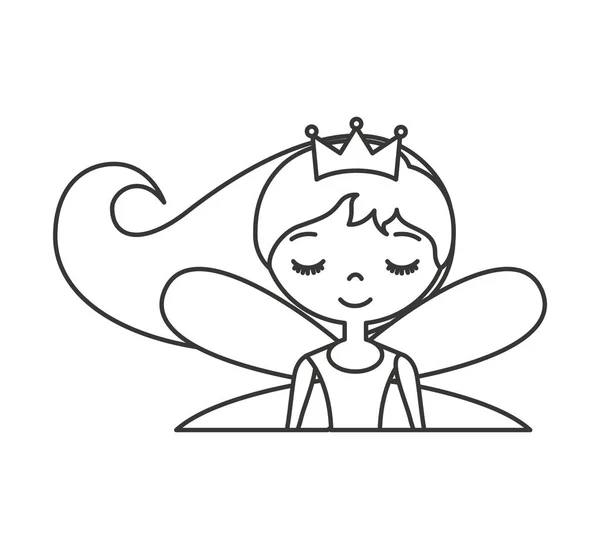 Schattig Fairy Godmother karakter — Stockvector