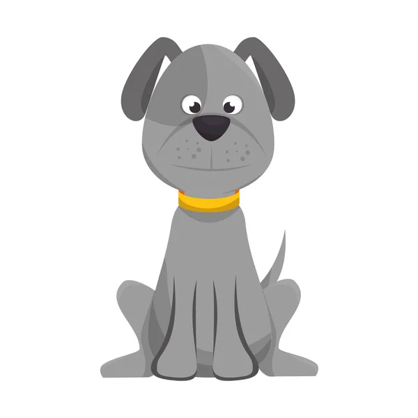 Icône de mascotte de chien mignon — Image vectorielle