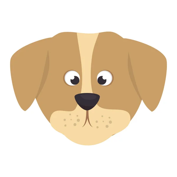 Lindo perro mascota icono — Vector de stock