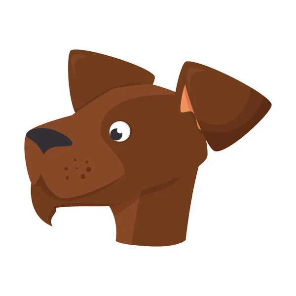 Icône de mascotte de chien mignon — Image vectorielle