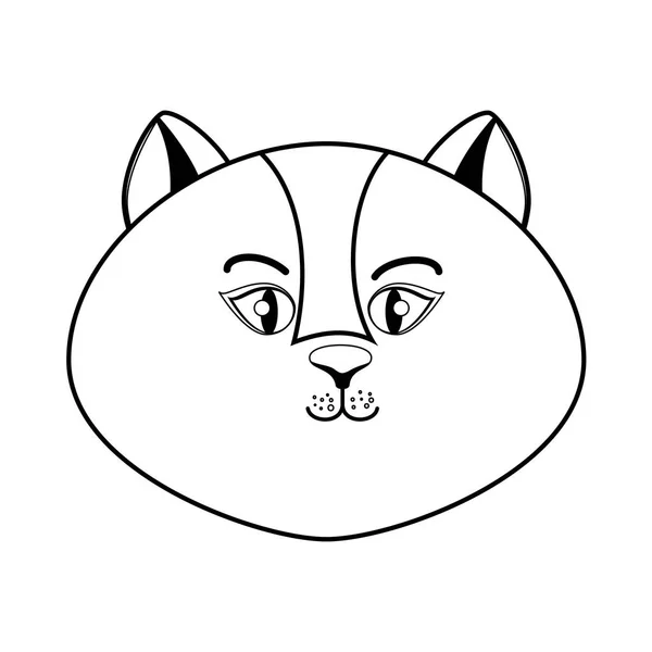 Icône de mascotte de chat mignon — Image vectorielle