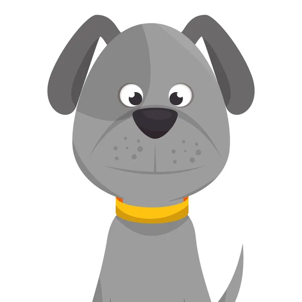 Lindo perro mascota icono — Archivo Imágenes Vectoriales