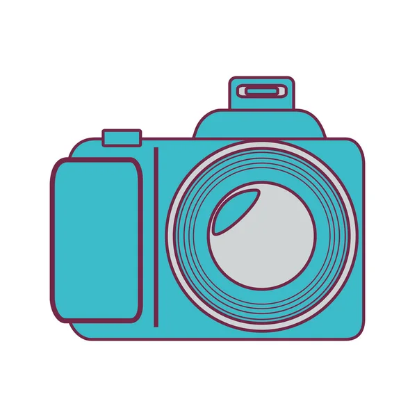 Camera photographic isolated icon — Stock Vector