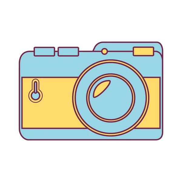 Cámara fotográfica aislado icono — Vector de stock