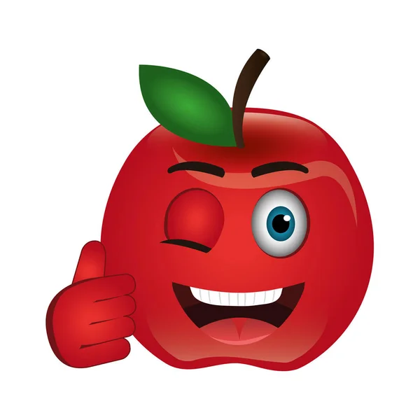 Caractère tomate icône isolée — Image vectorielle