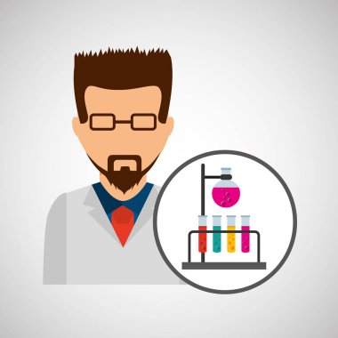 karakter bilim adamı Kimya Laboratuvarı