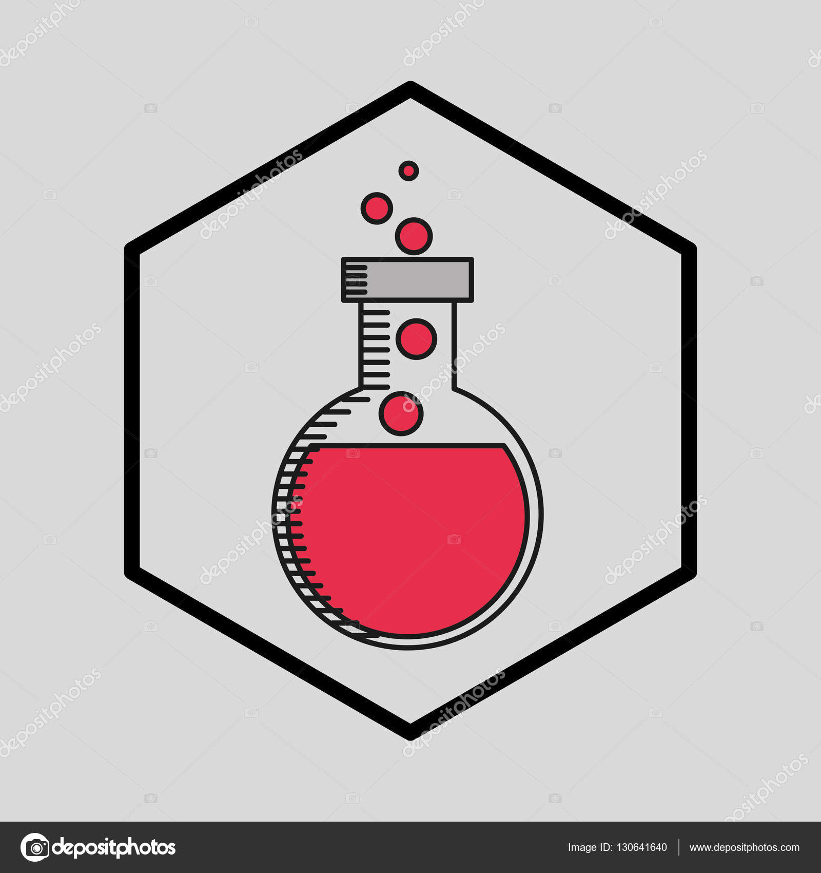 シルエット男科学試験管いっぱい ストックベクター C Yupiramos
