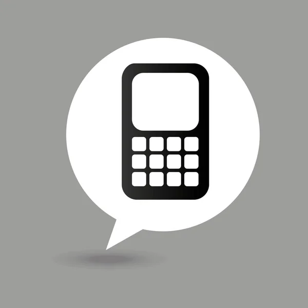 Kaart pin calculatorpictogram — Stockvector