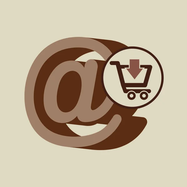 E-commerce winkel digitale e-mail marketing — Stockvector