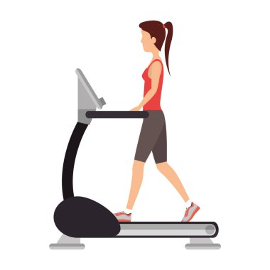 makine spor salonu ekipman simgesi