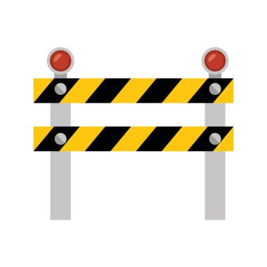 çit hafif inşaat izole simgesi