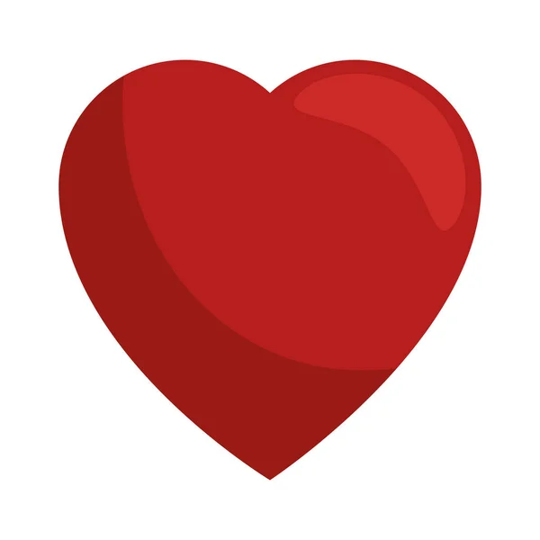 Corazón cardio aislado icono — Vector de stock