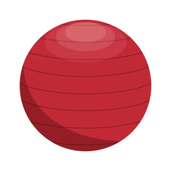 Ballon gym apparatuur pictogram — Stockvector